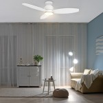 Trento 48 Inch 3-Blade Smart Ceiling Fan - White