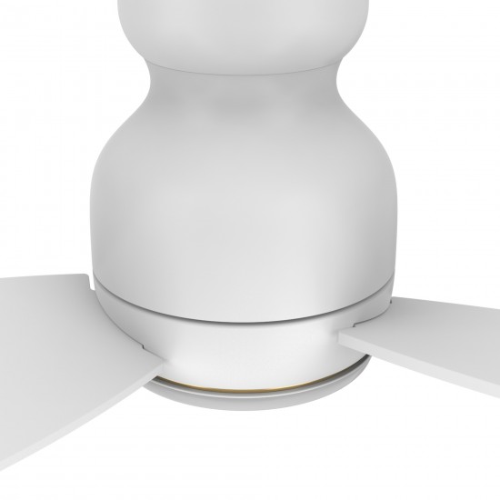 Trento 48 Inch 3-Blade Smart Ceiling Fan - White