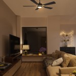 Appleton 52 Inch 5-Blade Smart Ceiling Fan - Black/Black