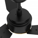 Tracer 48 Inch 3-Blade Smart Ceiling Fan - Black/Black