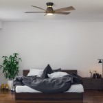 Ascender 52 Inch 5-Blade Smart Ceiling Fan - Black/Barnwood (Reversible Blades)