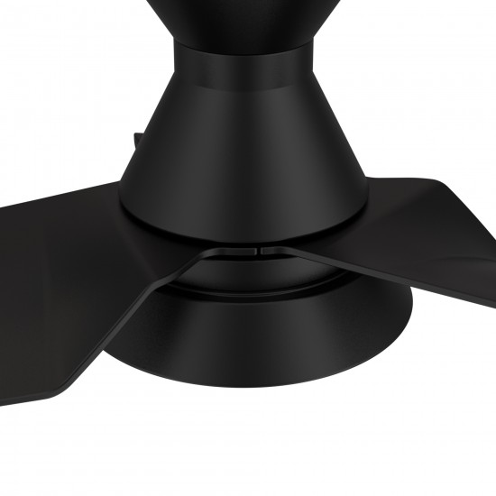 Kreis 52 Inch 3-Blade Smart Ceiling Fan - Black/Black