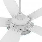 Journey 56 Inch 5-Blade Smart Ceiling Fan - White