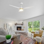 Spezia 52 Inch 3-Blade Smart Ceiling Fan - White/White