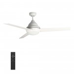 Kendrick 52 Inch 3-Blade Ceiling Fan - White/White