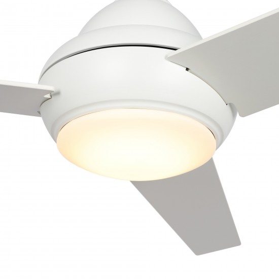 Kendrick 52 Inch 3-Blade Ceiling Fan - White/White