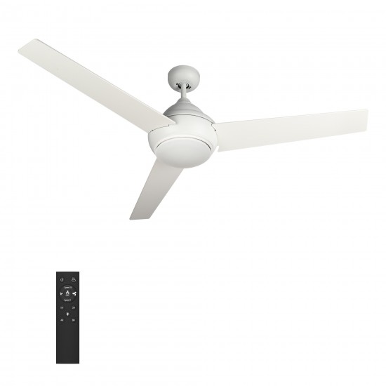 Kendrick 52 Inch 3-Blade Ceiling Fan - White/White