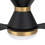 Spezia 52 Inch 3-Blade Smart Ceiling Fan - Black