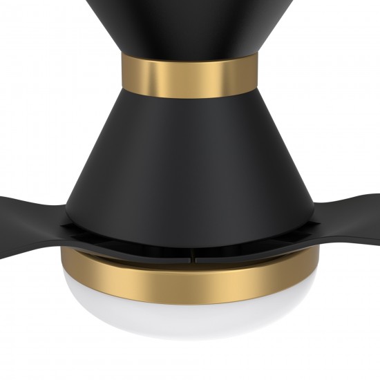 Spezia 52 Inch 3-Blade Smart Ceiling Fan - Black