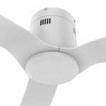 Skara 52 Inch 3-Blade Ceiling Fan - White/White