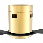 Skara 52 Inch 3-Blade Ceiling Fan - Gold/Black