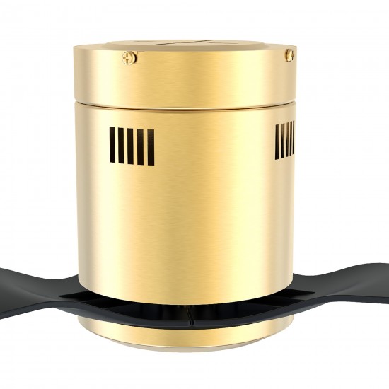 Skara 52 Inch 3-Blade Ceiling Fan - Gold/Black