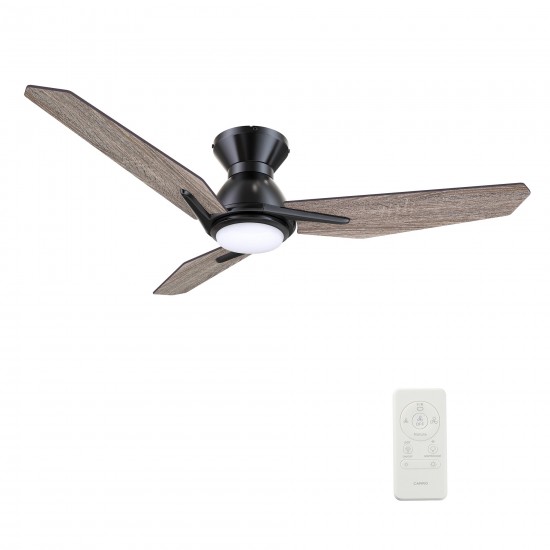 Calen 48 Inch 3-Blade Smart Ceiling Fan - Black