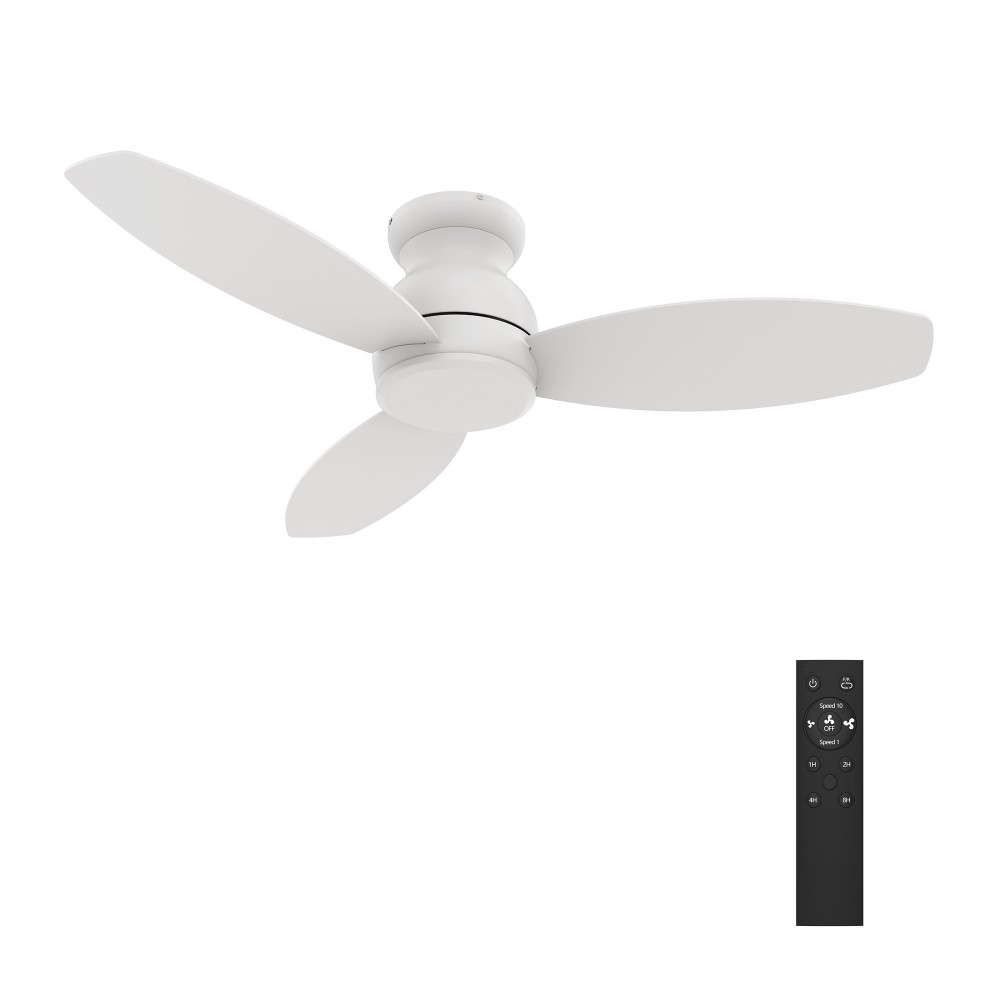 Stanley 48 Inch 3-Blade Ceiling Fan - White/White