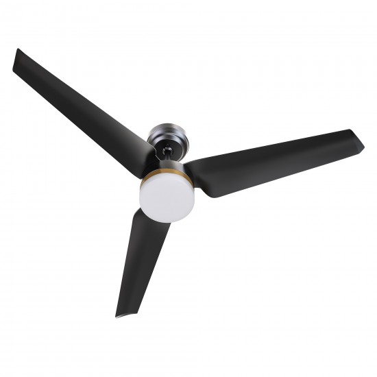 Atticus 52 Inch 3-Blade Smart Ceiling Fan - Black