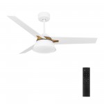 Kenora 48 Inch 3-Blade Ceiling Fan - White/White