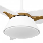 Kenora 48 Inch 3-Blade Ceiling Fan - White/White