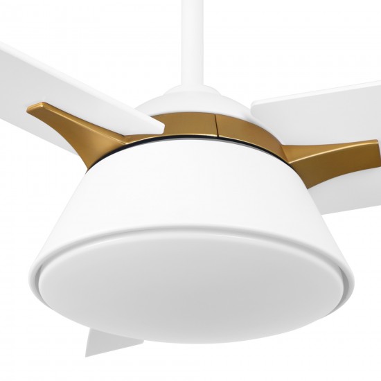 Kenora 48 Inch 3-Blade Ceiling Fan - White/White