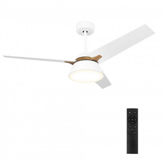 Kenora 48 Inch 3-Blade Ceiling Fan - White/White