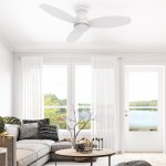 Trento 44 Inch 3-Blade Smart Ceiling Fan - White