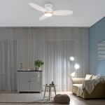 Trento 44 Inch 3-Blade Smart Ceiling Fan - White