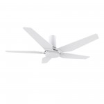 Woodrow 48 Inch 5-Blade Smart Ceiling Fan - White