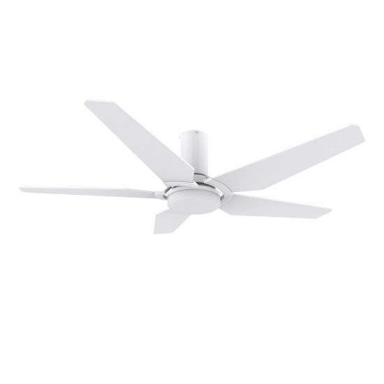 Woodrow 48 Inch 5-Blade Smart Ceiling Fan - White
