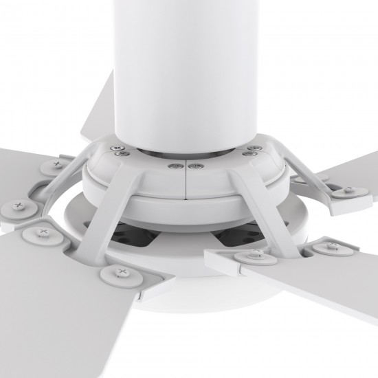 Woodrow 48 Inch 5-Blade Smart Ceiling Fan - White