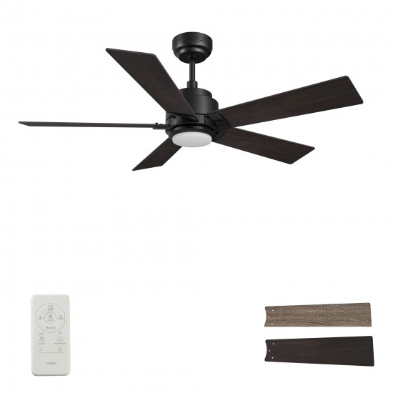 Ascender 48 Inch 5-Blade Smart Ceiling Fan - Black