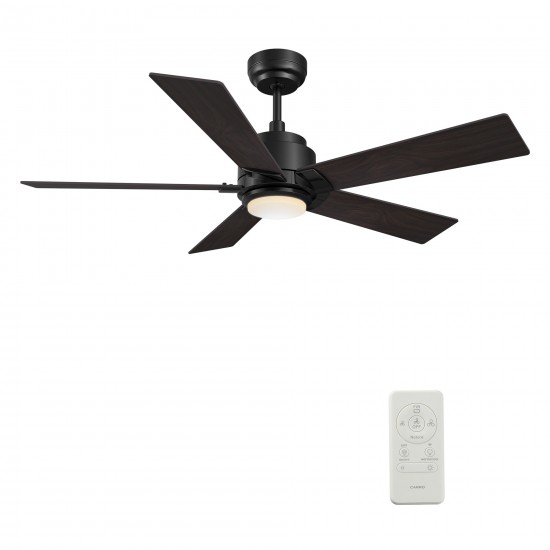 Ascender 56 Inch 5-Blade Smart Ceiling Fan - Black