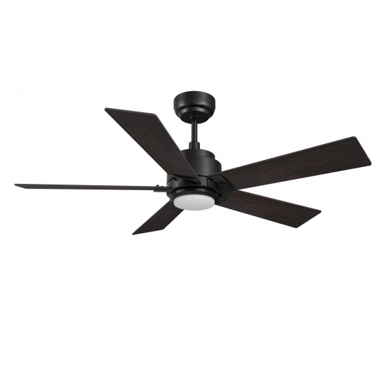 Ascender 56 Inch 5-Blade Smart Ceiling Fan - Black