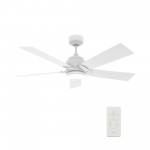 Ascender 48 Inch 5-Blade Smart Ceiling Fan - White