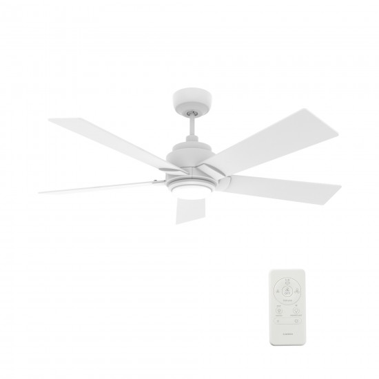 Ascender 60 Inch 5-Blade Smart Ceiling Fan - White