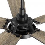 Winston 52 Inch 5-Blade Smart Ceiling Fan - Black/Barnwood