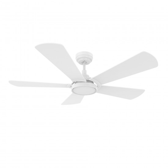 Winston 52 Inch 5-Blade Smart Ceiling Fan - White