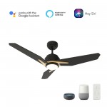 Tracer 56 Inch 3-Blade Smart Ceiling Fan - Black