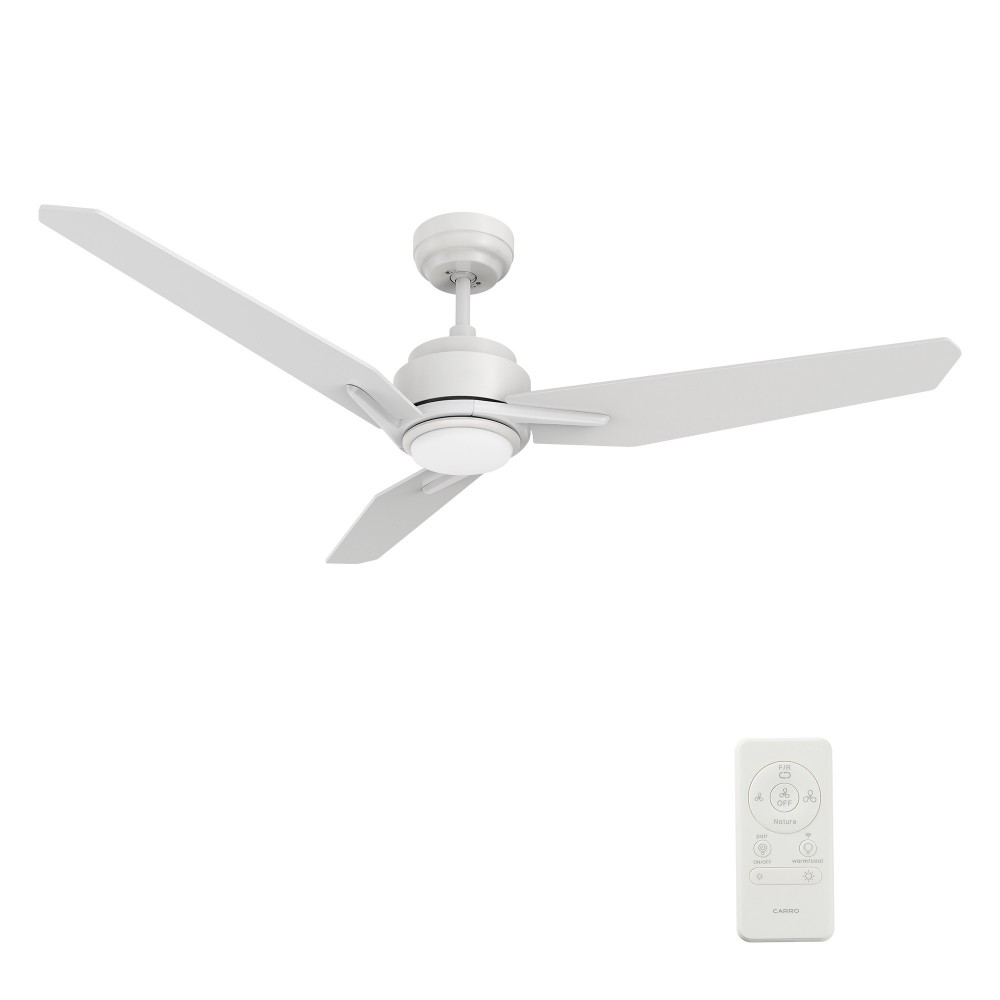 Tracer 56 Inch 3-Blade Smart Ceiling Fan - White