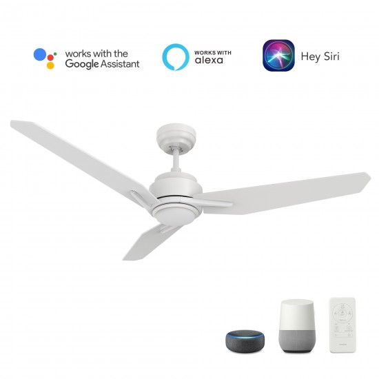 Tracer 56 Inch 3-Blade Smart Ceiling Fan - White