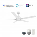 Espear 56 Inch 5-Blade Smart Ceiling Fan - White