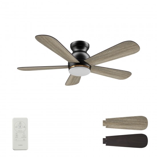 Dubois 48 Inch 5-Blade Smart Ceiling Fan - Black