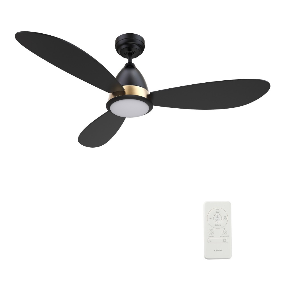 York 52 Inch 3-Blade Smart Ceiling Fan - Black