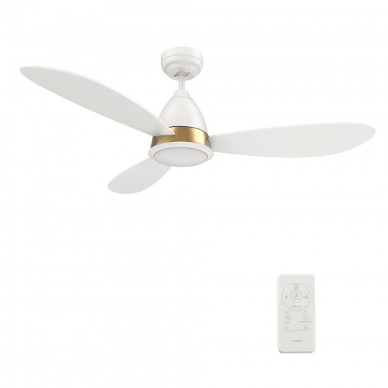 York 52 Inch 3-Blade Smart Ceiling Fan - White