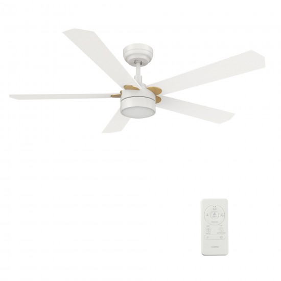 Tarrasa 52 Inch 5-Blade Smart Ceiling Fan - White
