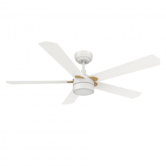 Tarrasa 52 Inch 5-Blade Smart Ceiling Fan - White