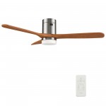 Labelle 52 Inch 3-Blade Smart Ceiling Fan - Silver