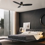 Fremont 52 Inch 3-Blade Smart Ceiling Fan - Black