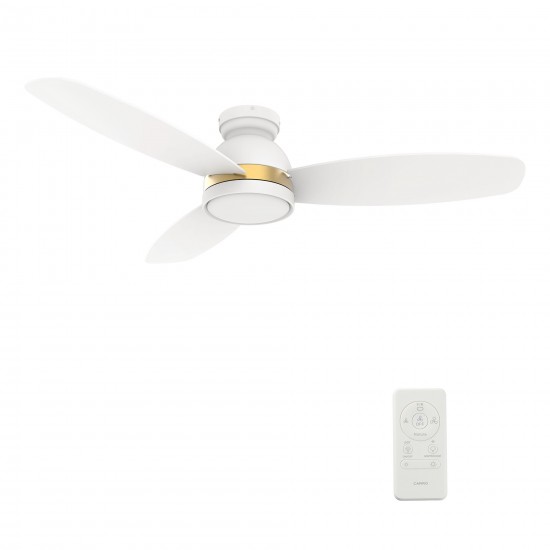 Fremont 52 Inch 3-Blade Smart Ceiling Fan - White