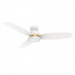 Fremont 52 Inch 3-Blade Smart Ceiling Fan - White