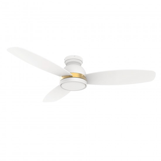 Fremont 52 Inch 3-Blade Smart Ceiling Fan - White