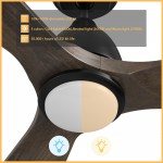 Riley 48 Inch 3-Blade Smart Ceiling Fan - Black